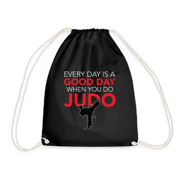 Judo fighter - judo - Drawstring Bag - black - Front