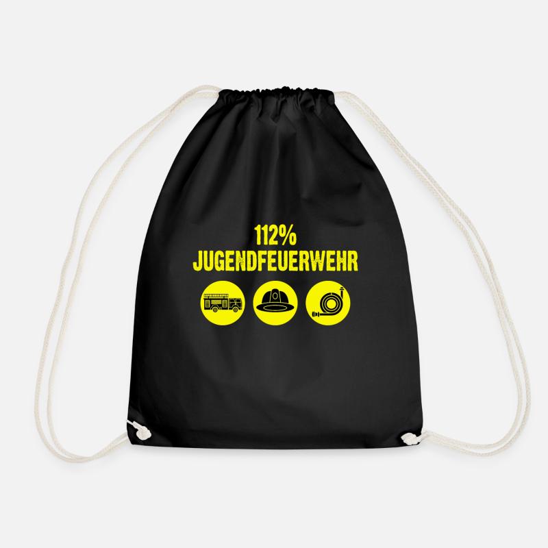 Jugendfeuerwehr Geschenk - Turnbeutel - Schwarz