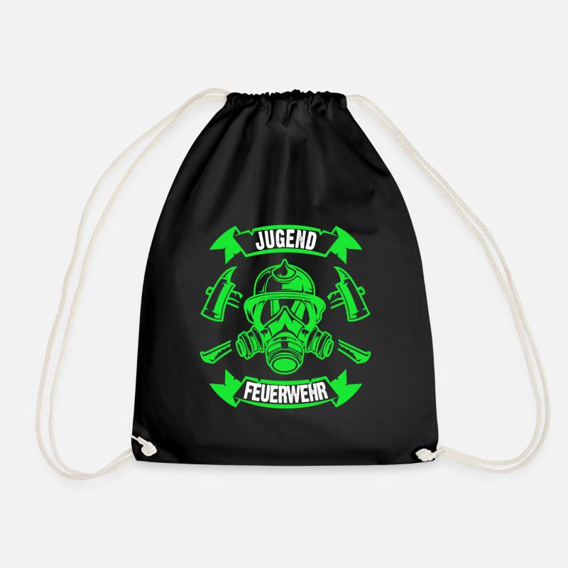 Jugendfeuerwehr Geschenk - Turnbeutel - Schwarz