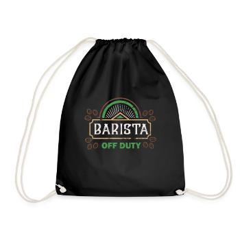 Barista Of Duty - Barista - Drawstring Bag - black - Front