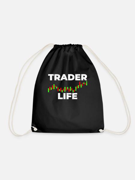 Day Trading Börse Trader - Turnbeutel - Schwarz