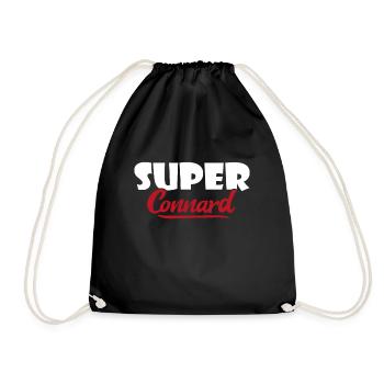 Super connard cadeau humour drole - Sac de sport léger - noir - Devant