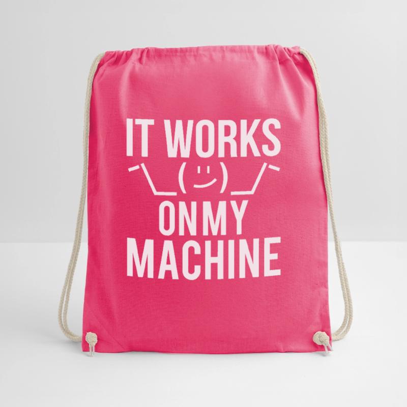 Programmer Developer It Work On My Machine Drawstring Bag