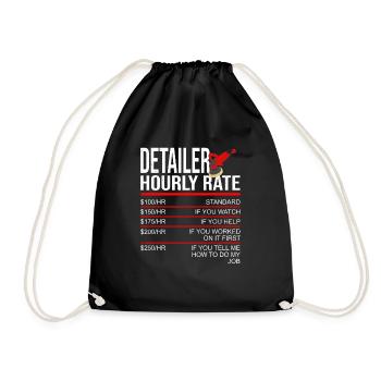 Car Detailer America Flag Car Detailing Expert - Drawstring Bag - black - Front