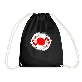 Koi poisson japonais Koi Carpes Koi éleveur - Sac de sport léger - noir - Devant