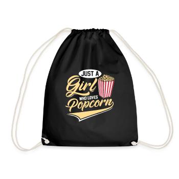Popcorn - Turnbeutel - Schwarz - Vorne