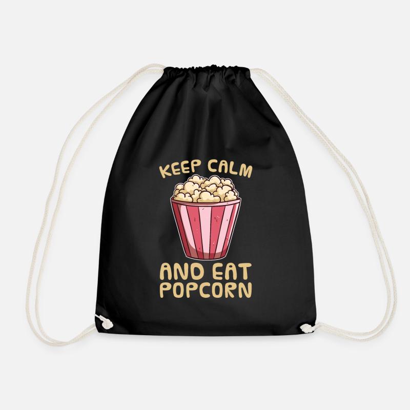 Popcorn - Turnbeutel - Schwarz