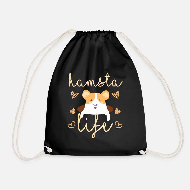 Hamster - Turnbeutel - Schwarz