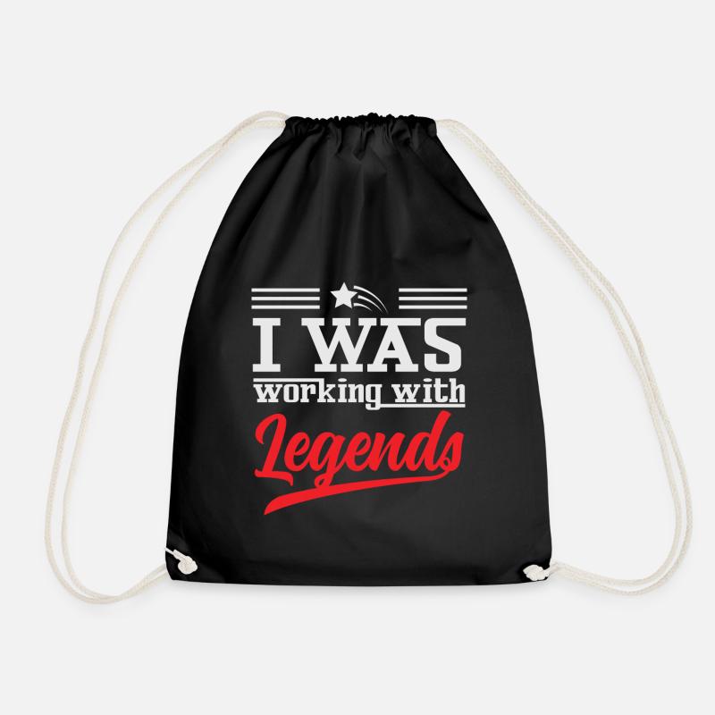 Farewell gift colleagues Job change - Drawstring Bag - black