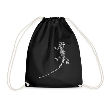 Dinosaurs, fossils, paleontologist, - Drawstring Bag - black - Front