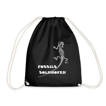 Dinosaurs, fossils, paleontologist, - Drawstring Bag - black - Front