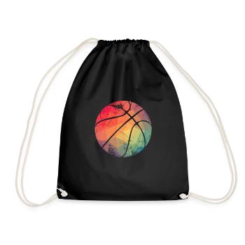 Basketball Basketballer Bball Baller Gift - Drawstring Bag - black - Front