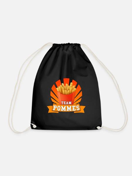 TEAM POMMES - Turnbeutel - Schwarz