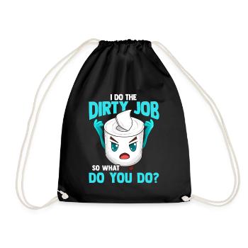 Papier toilette papier toilette - Sac de sport léger - noir - Devant