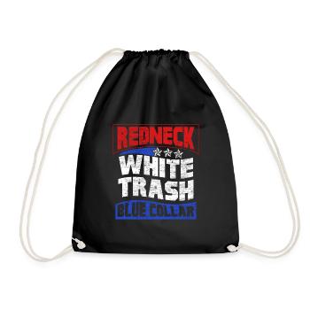 Redneck Trailer Park Geschenk I Wohnwagen - Turnbeutel - Schwarz - Vorne