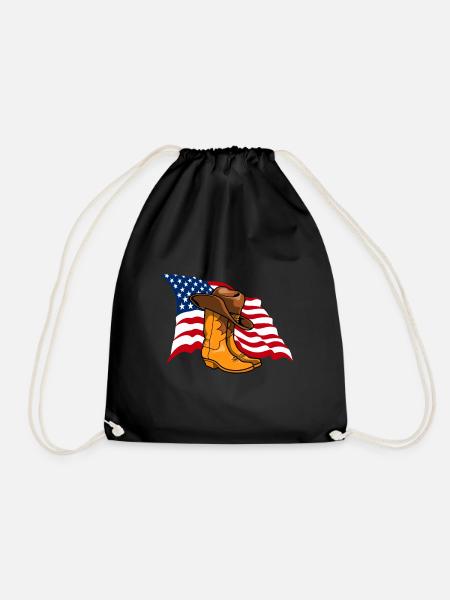 Line Dancing Geschenk I Country Line Dance - Turnbeutel - Schwarz