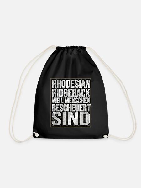 Rhodesian Ridgeback - Turnbeutel - Schwarz