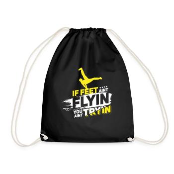 Breakdance Bboying gift I breakdancing - Drawstring Bag - black - Front