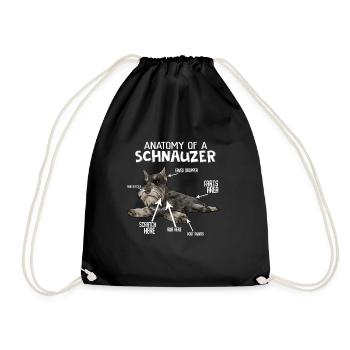Schnauzer Riesenschnauzer Hund - Turnbeutel - Schwarz - Vorne