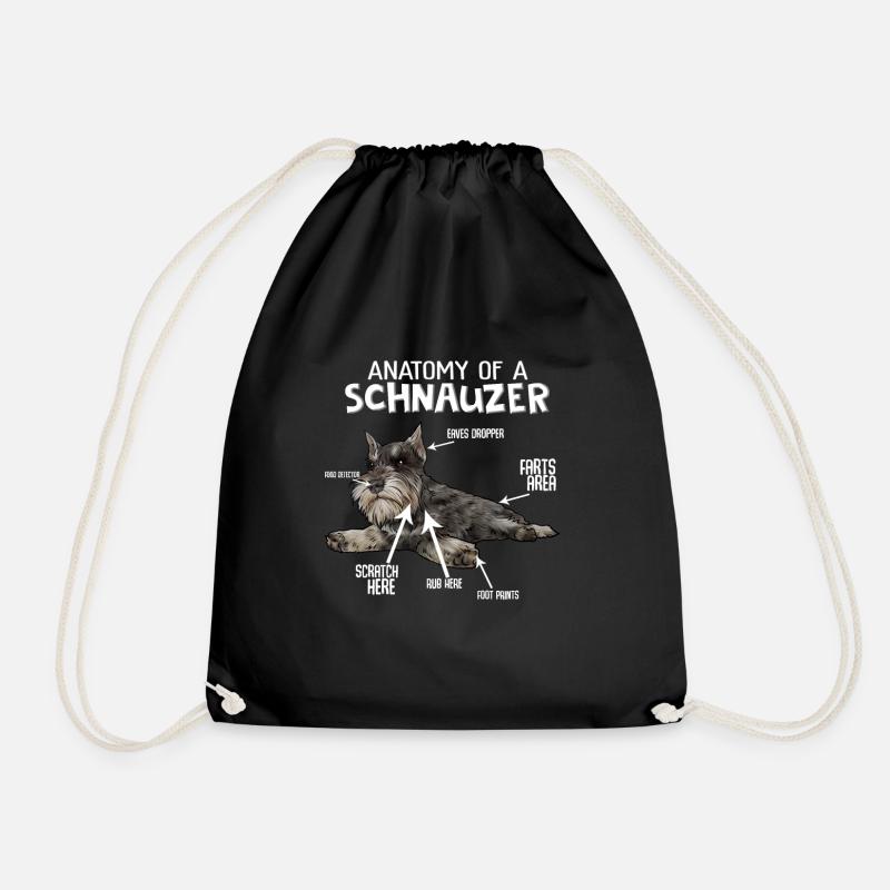 Schnauzer Riesenschnauzer Hund - Turnbeutel - Schwarz