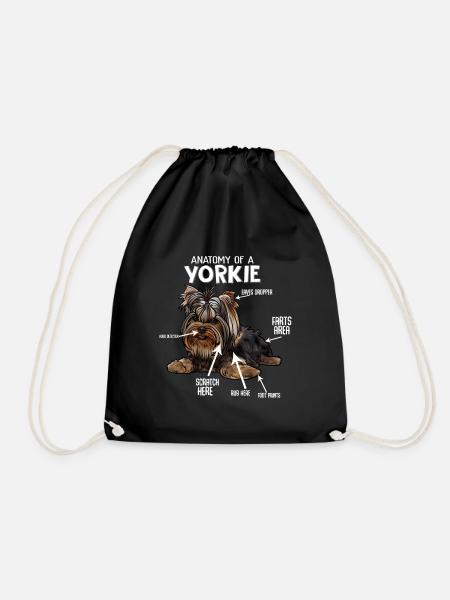 Yorkshire Terrier - Turnbeutel - Schwarz