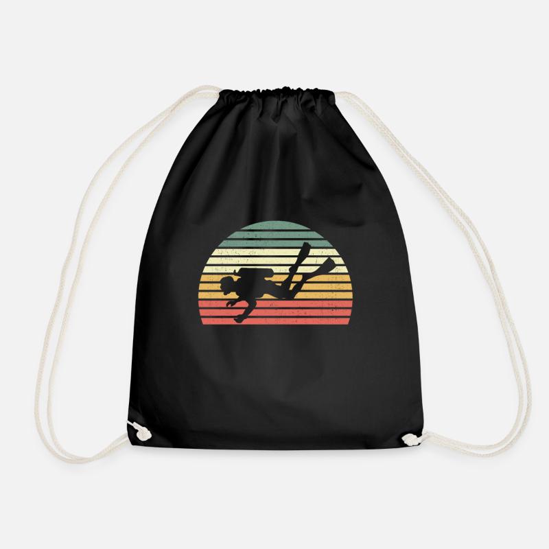 Plongée rétro plongée Scuba Plongée Plongée Plongée - Sac de sport léger - noir