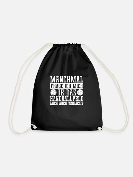 Handballspieler Handball Handballer - Turnbeutel - Schwarz