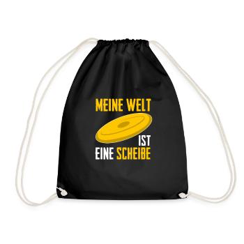 Frisbee - Turnbeutel - Schwarz - Vorne