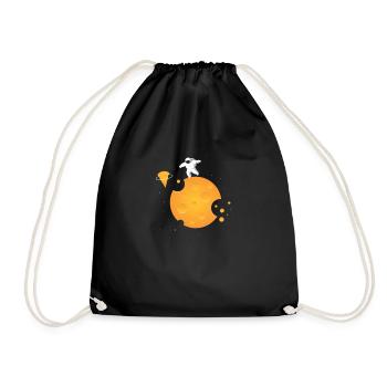 Cheese cheese platter Cheeses dairy - Drawstring Bag - black - Front