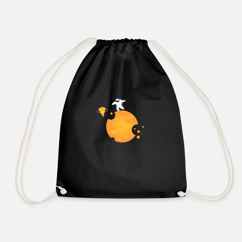 Cheese cheese platter Cheeses dairy - Drawstring Bag - black