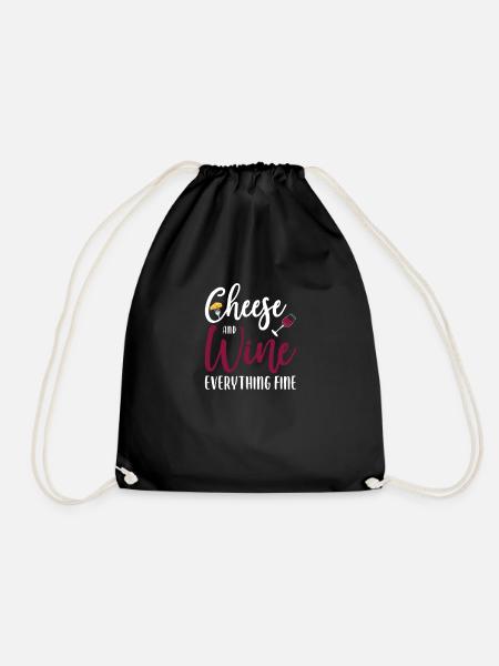 Plateau de fromages Fromages Fromages laitiers - Sac de sport léger - noir