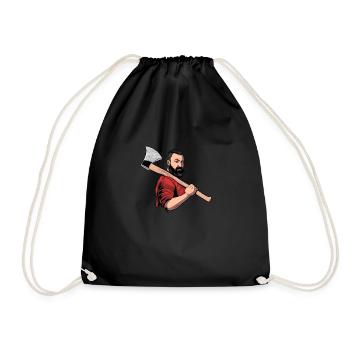 Carpenter Woodworker Carpenter Carpenter Carpenter - Drawstring Bag - black - Front