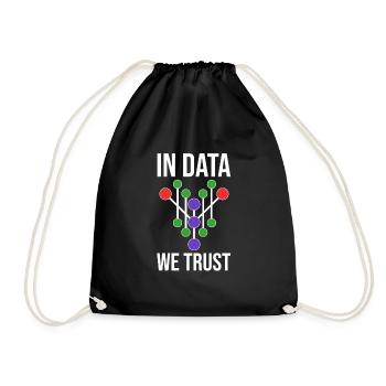 Data Science Analyst Data Scientist - Drawstring Bag - black - Front