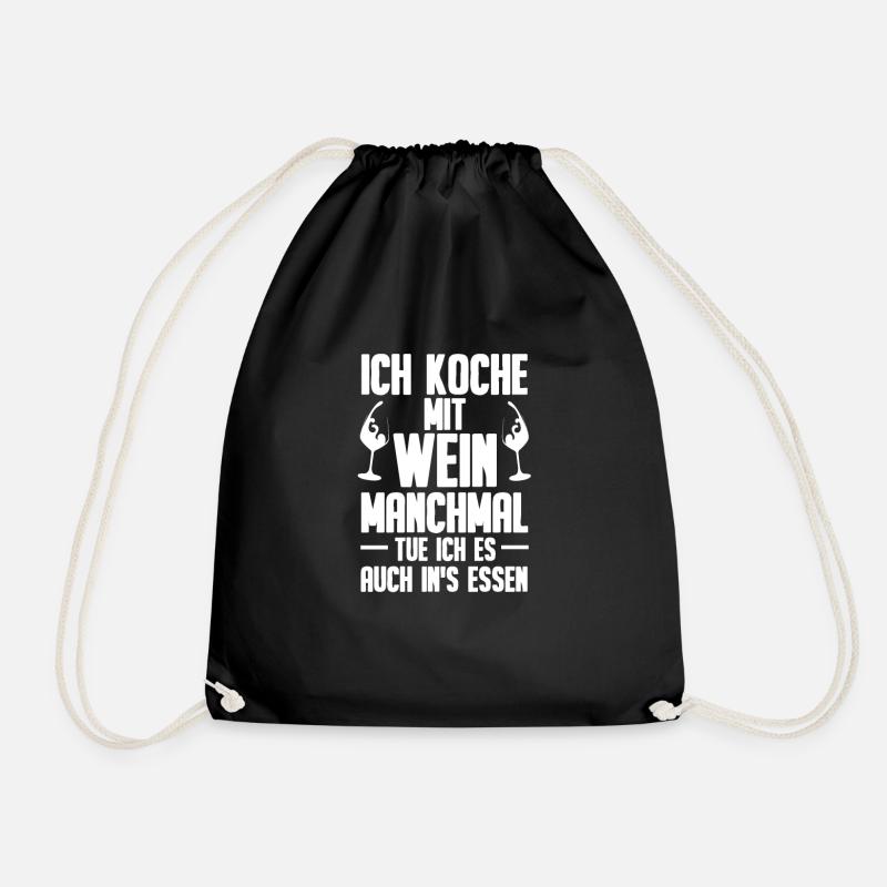Koch Küchenchef Hobbykoch Küche Chef Chefkoch - Turnbeutel - Schwarz