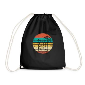 Retro Cocktail - Sac de sport léger - noir - Devant