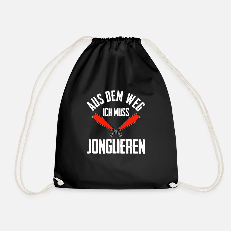 Jonglieren Jongleur - Turnbeutel - Schwarz