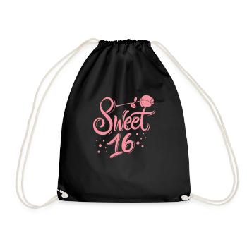 Sweet 16e anniversaire - Sac de sport léger - noir - Devant