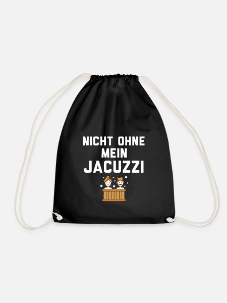 Jacuzzi Whirlpool T-Shirt geschenkidee - Turnbeutel - Schwarz