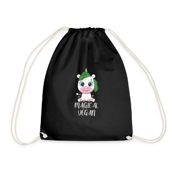 Végétaliens végétaliennes légumes Végétalien - Sac de sport léger - noir - Devant