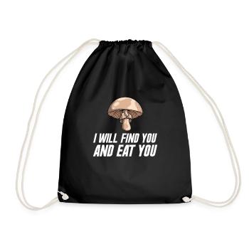 Champignons Cueilleurs de champignons Éponges Champignons Cueilleurs - Sac de sport léger - noir - Devant