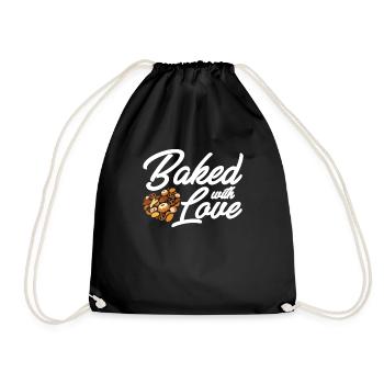 Baker Baking Pastry Chef - Drawstring Bag - black - Front
