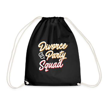 Divorce Party Squad Divorced - Drawstring Bag - black - Front