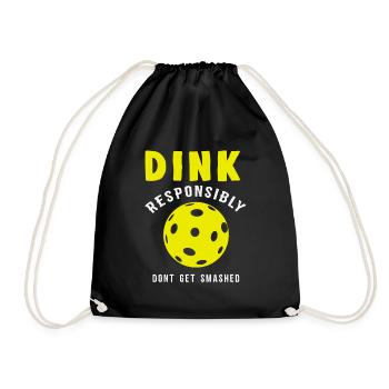 Pickleball Dink Drôle - Sac de sport léger - noir - Devant