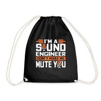 Technicien de son Sound Audio Engineer - Sac de sport léger - noir - Devant