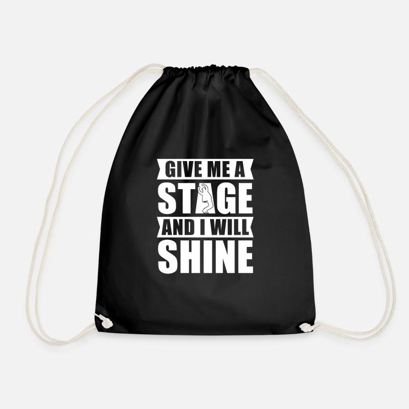 Dancing Dancer Dance - Drawstring Bag - black