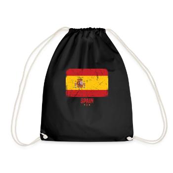 Espagne Drapeau Espagnol Espana - Sac de sport léger - noir - Devant