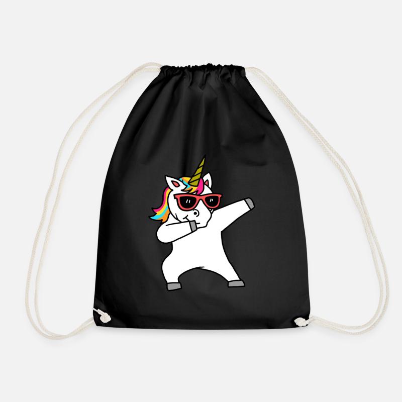Dabbing Licorne Mignon - Sac de sport léger - noir