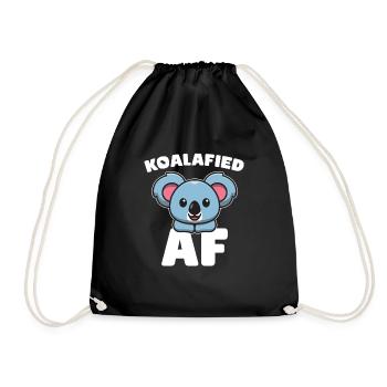 Koala Koala Bear - Drawstring Bag - black - Front
