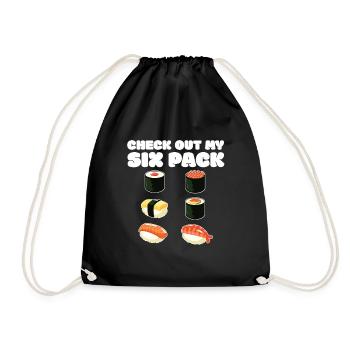 sushi - Drawstring Bag - black - Front