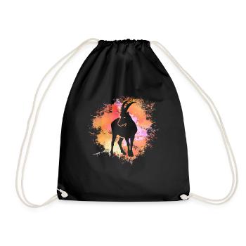 Capricorne Signe astrologique Horoscope Astrologie - Sac de sport léger - noir - Devant